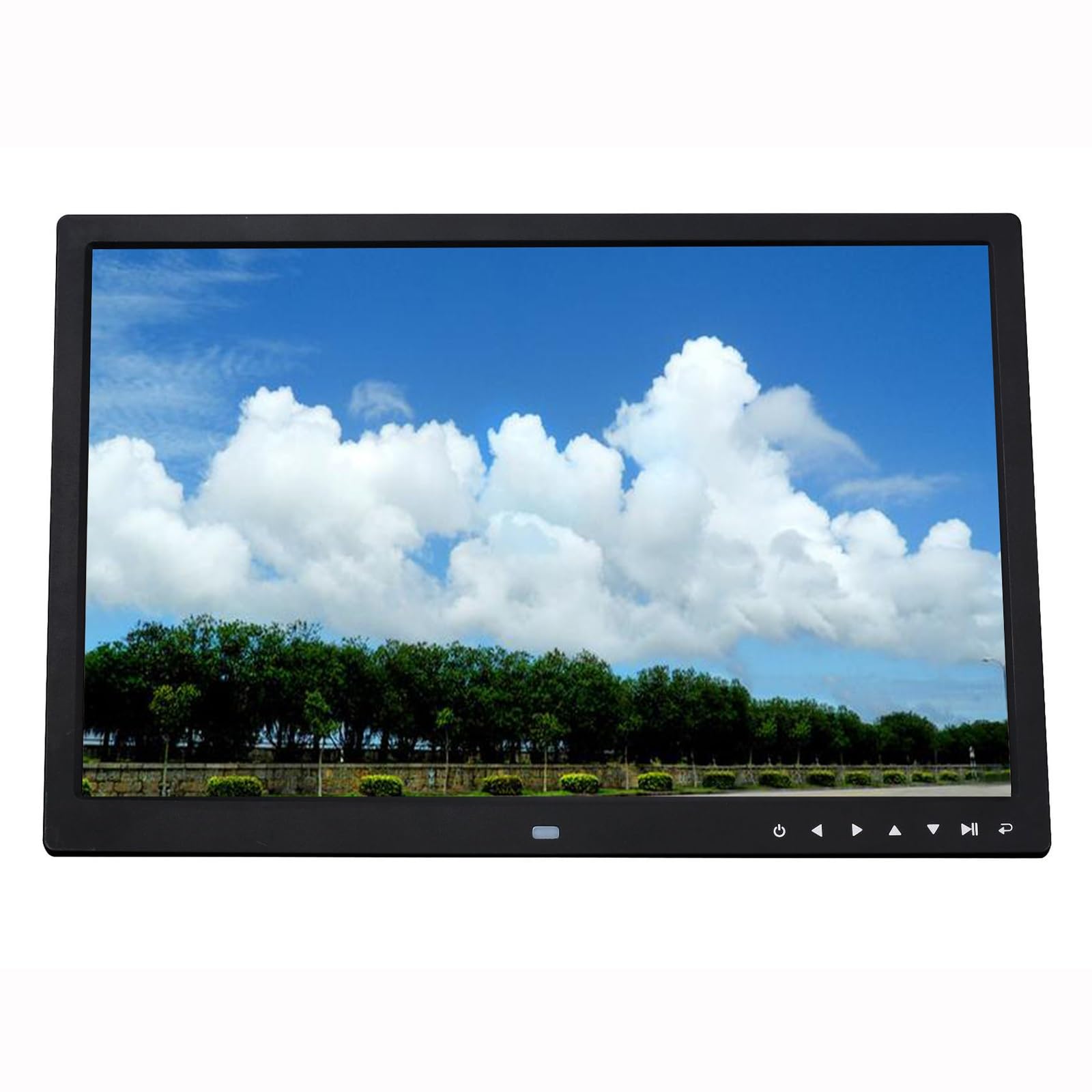 MYUYEE 17-Inch Hd Touch Button Hdmi Wall-Mounted Advertising Display And Digital Photo Frame - Merchant Display Unit (Black)