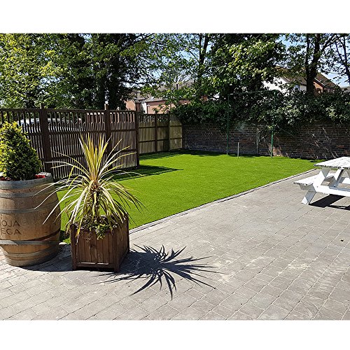 ALTRUISTIC Premium Artificial Grasss Drainage Holes & Rubber Backing 70 oz Realistic Synthetic Grass Mat Extra-Heavy & Soft Pet Turf Fake Grass for Dogs or Outdoor Decor,(5 ft x10 ft = 50 Square ft)