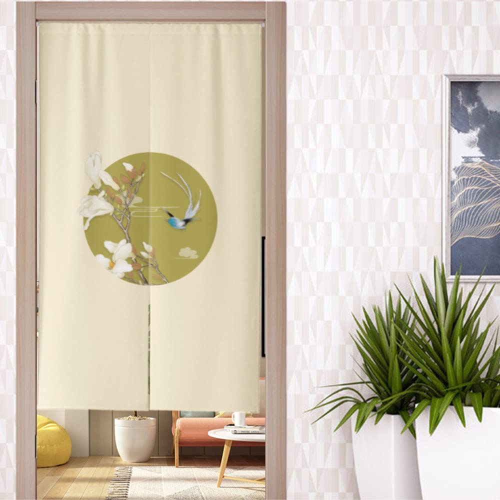 Odot Noren - Cortina De Puerta De Estilo Japonés, Flor Cuadro Estilo