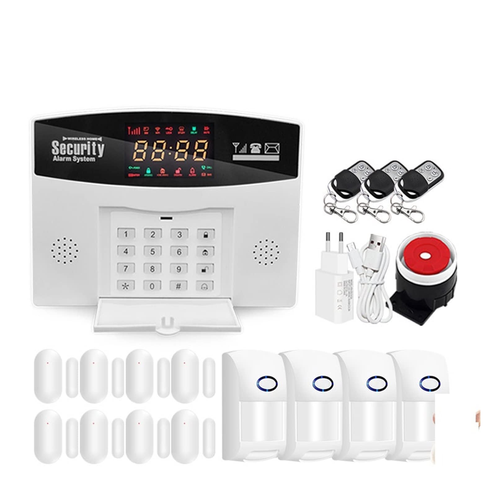 WiFi GSM Système d'alarme Hôte sans Fil Tuya Smart Home Fambor Sécurité de sécurité Alarme CONTRÔLE DE CONTRÔLE D'APPLICATION(G)