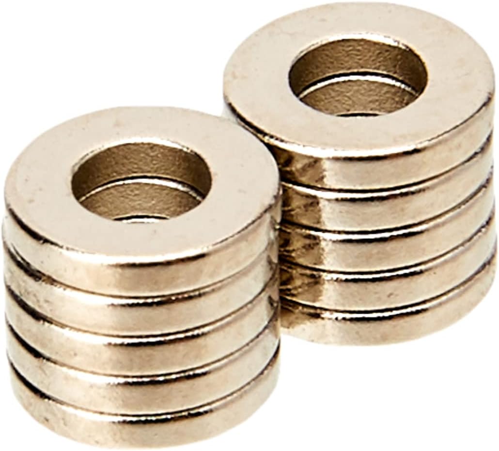 Magnet Expert® 6mm O.D. x 3mm I.D. x 1mm thick Diametrically Magnetised N42 Neodymium Magnet ( Pack of 10 )