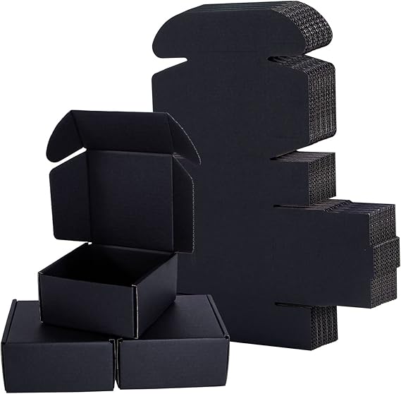 Small Shipping Boxes for Business,NIGNYA Corrugated Boxes 4x4x2 Inches