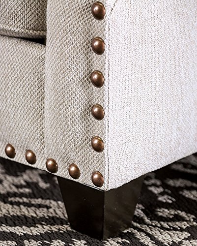 Cornelia Beige Chenille Loveseat By Furniture Of America #TOP2