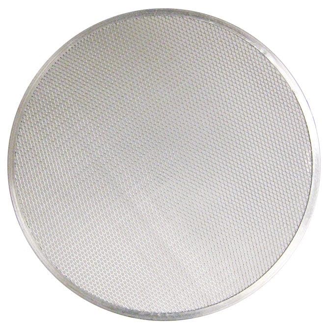FSE 373-EQ-367020, Aluminum Pizza Screen, Seamless Rim, Even Airflow Design, 20" Diameter, Round Pizza Baking Screen, Silver, 1 Pack