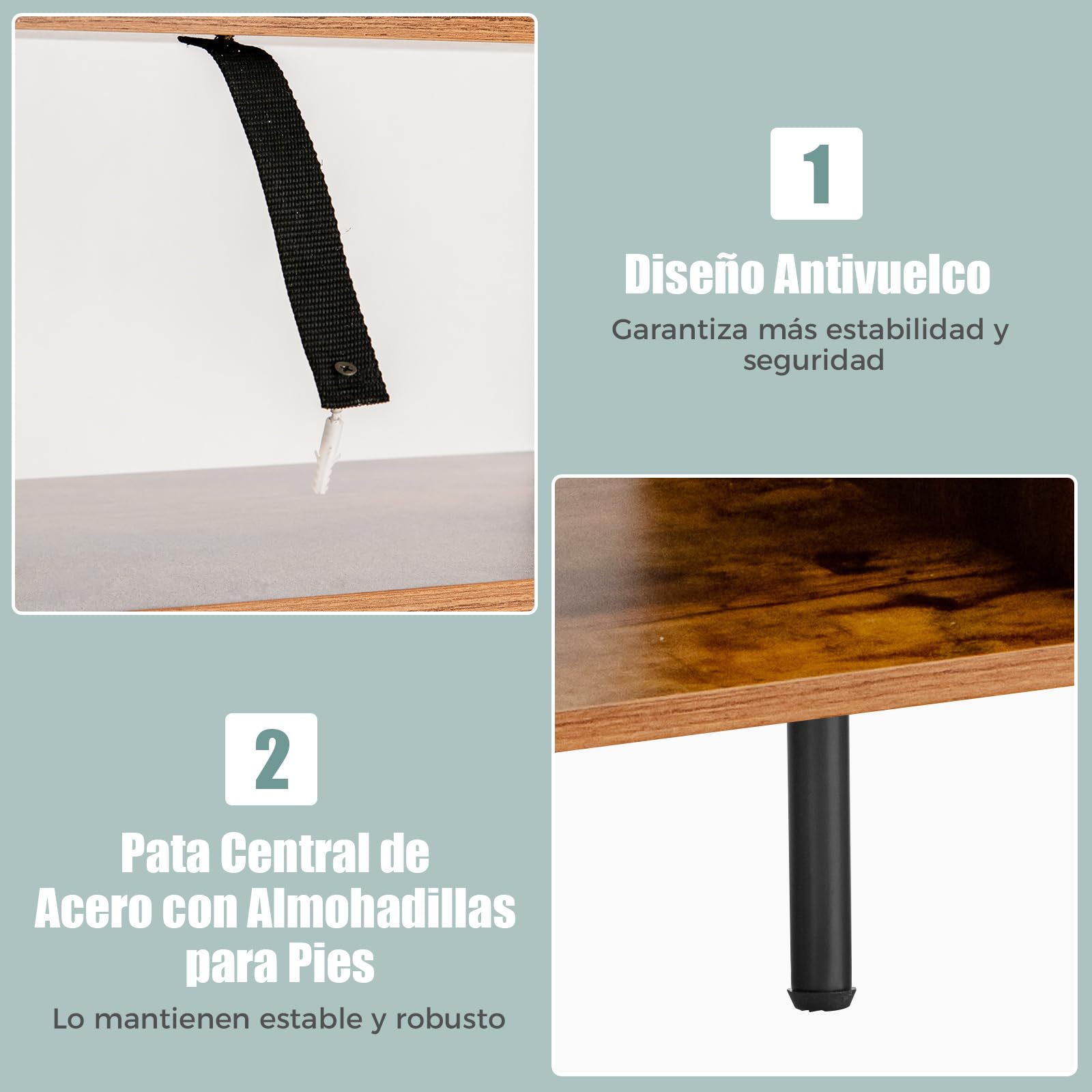 COSTWAY Estantería para Vinos de 4 Niveles, Estante Industrial para Vinos con Botellero para 18 Botellas, Cajón, Soporte para Copa de Vino, Soporte para Microondas para Cocina, Comedor, 78x40x160 cm