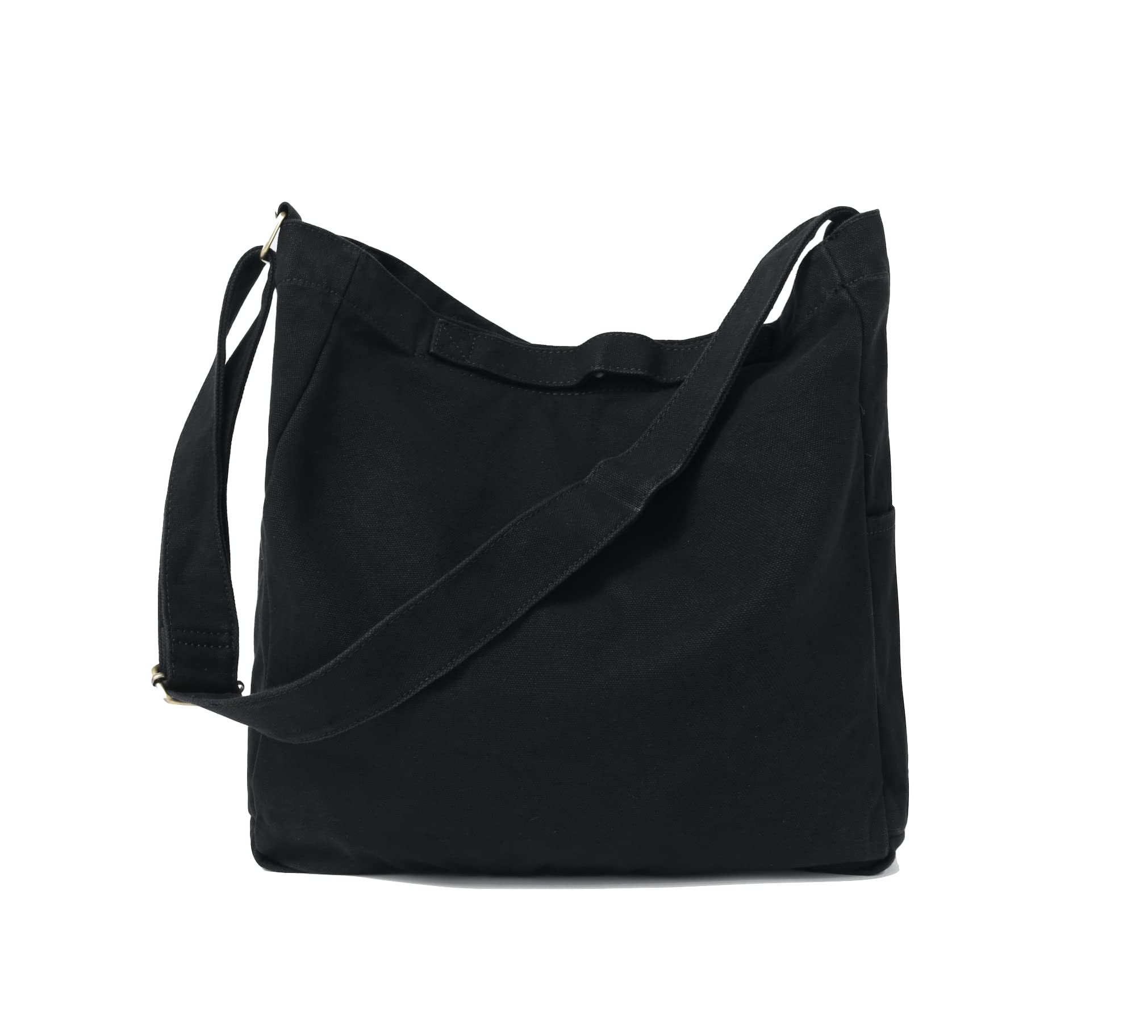 JeelowHeavy Duty Canvas Travel Tote Handbag Shoulder Crossbody Bags Purse For Men & Women