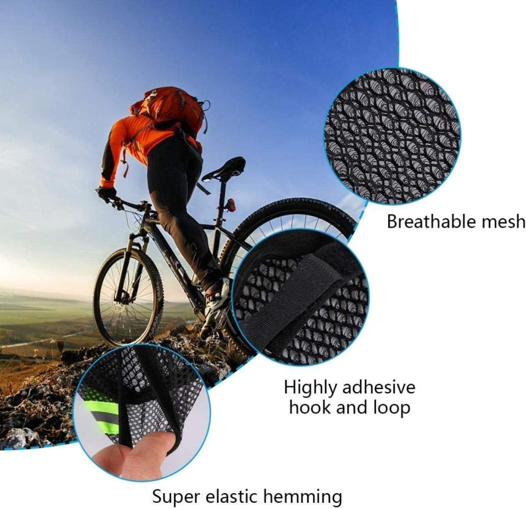 Solider 3-teiliger Fahrradsitzbezug UV-Sonnenschutz Atmungsaktives Fahrradsattelkissen für Mountainbike-Rennradzubehör (Schwarz) Langlebig