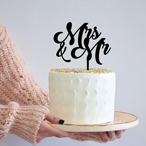 Miniatura 6 de Decoración de acrílico personalizada para tartas de boda, escrita a mano, silueta de novia a ser, figuras para decoración de tartas, decoración de