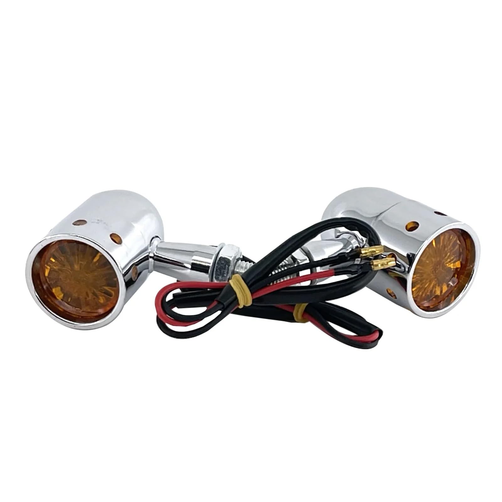 Indicatori di direzione per Moto 2 Pezzi per Tutte Le Moto universali 12V, indicatori di direzione Ambra da 10 mm, luci di Posizione Laterali Ambra, luci di Guida