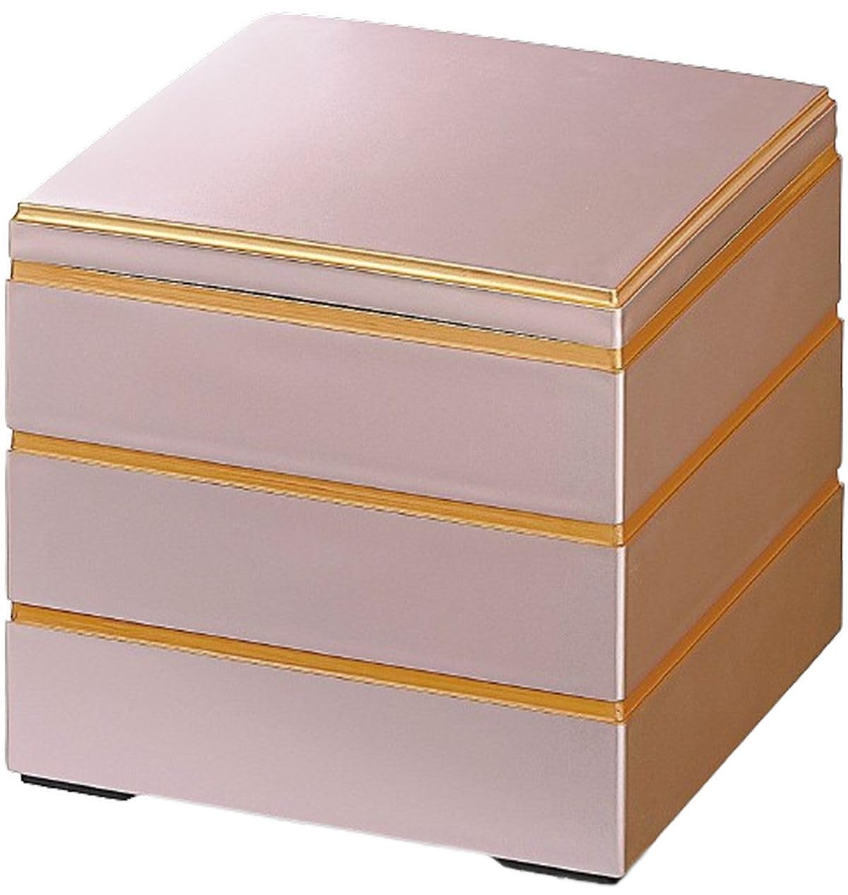 Amazon｜J-kitchens 重箱 3段 6.5寸 彩校倉 お重箱 ピンクパール渕金