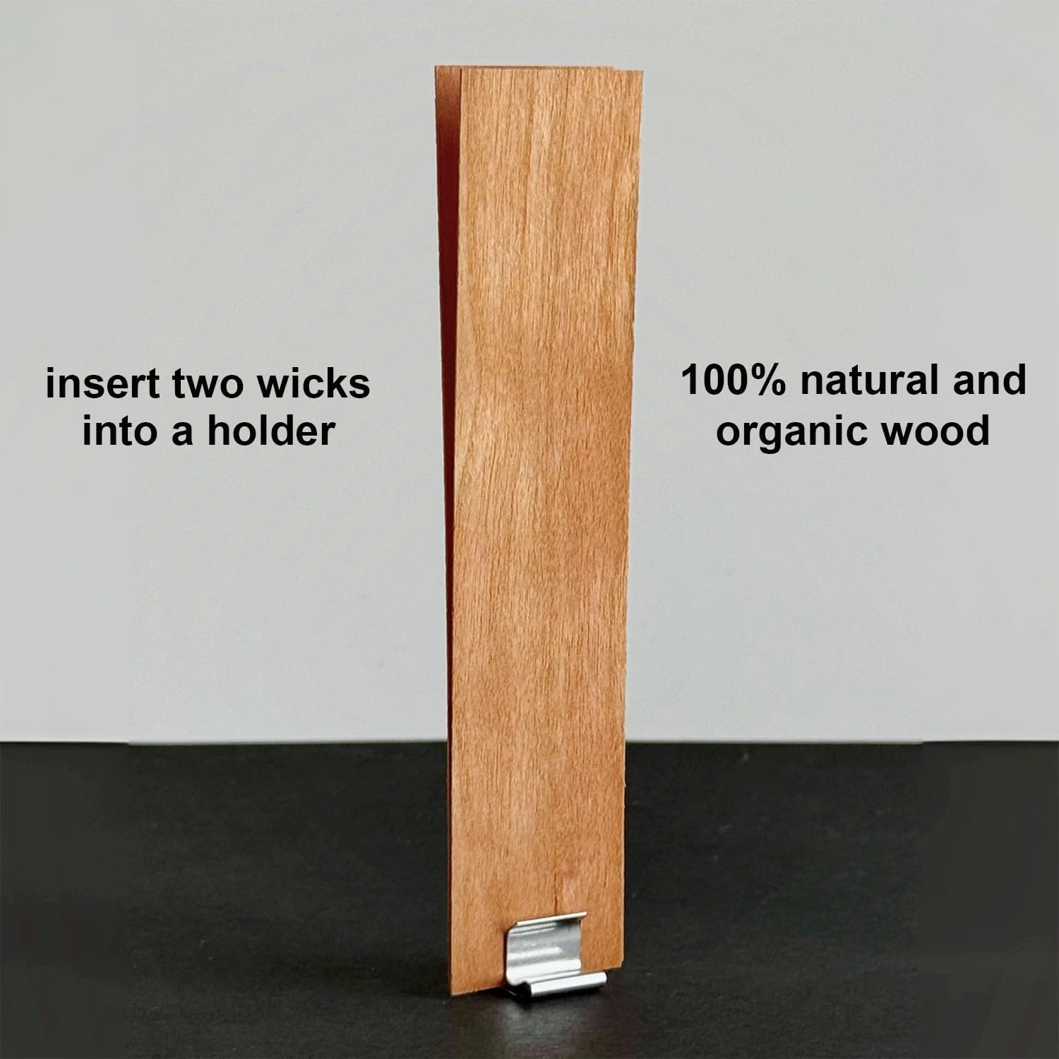 Naturalne drewniane knoty do świec o szerokości 3 cm, 100 sztuk, naturalne drewno z podstawką, do tworzenia świec i majsterkowania (użyj dwóch knotów)