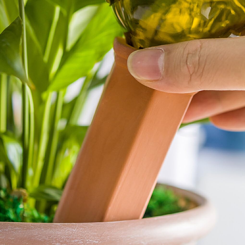 Gocciolatore in Ceramica Facile da Usare da 4 Pezzi per Giardino e Produzione orticola Gocciolatore Pigro Infiltratore Waterer