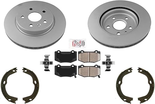 GEO revestido trasero freno de disco rotores pastillas de freno de disco piezas de repuesto para Camaro SS 16-20 6.2L