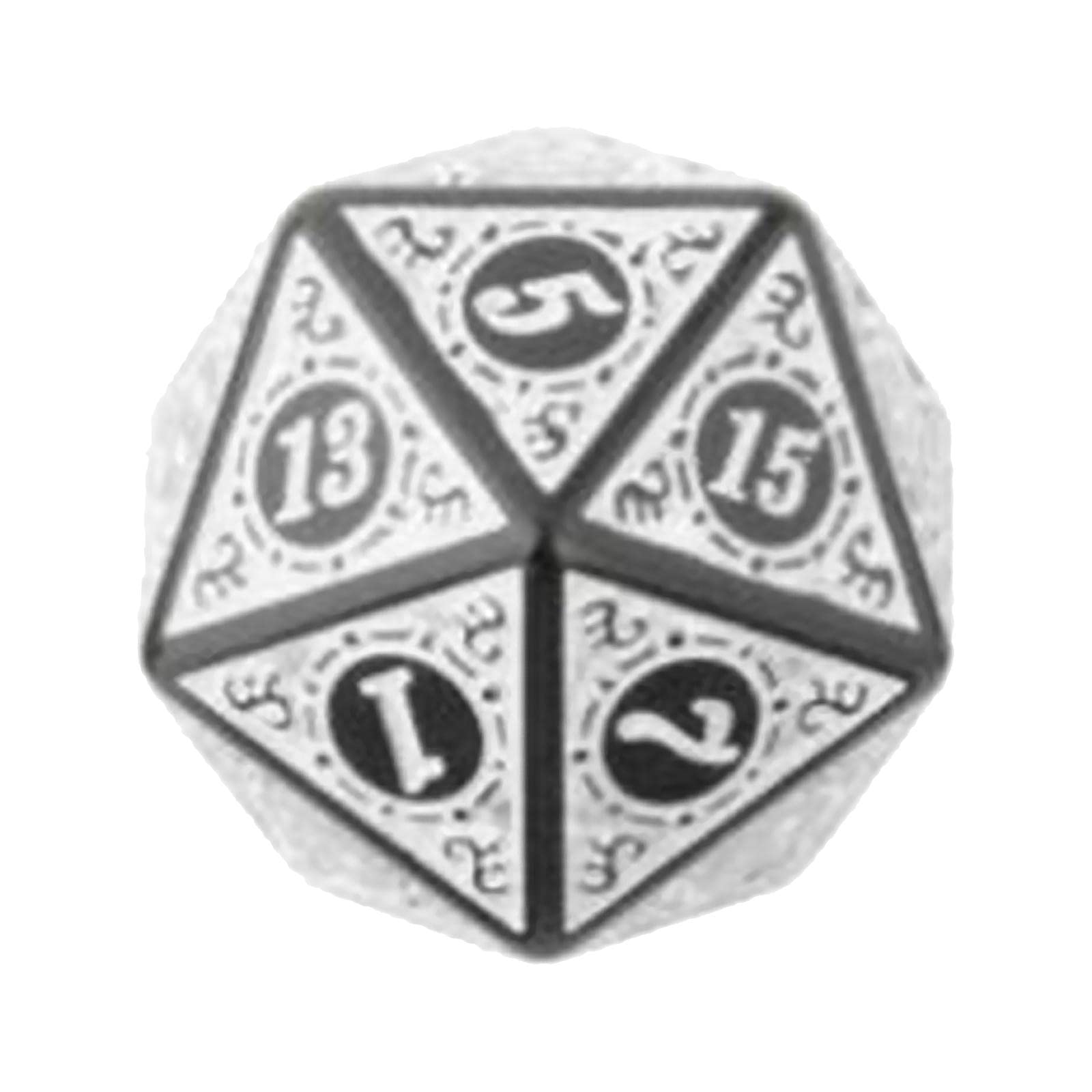 Lot de 10 dés polyédriques résistants à l'usure pour MTG, jouets, cadeau, RPG, blanc, 20 mm