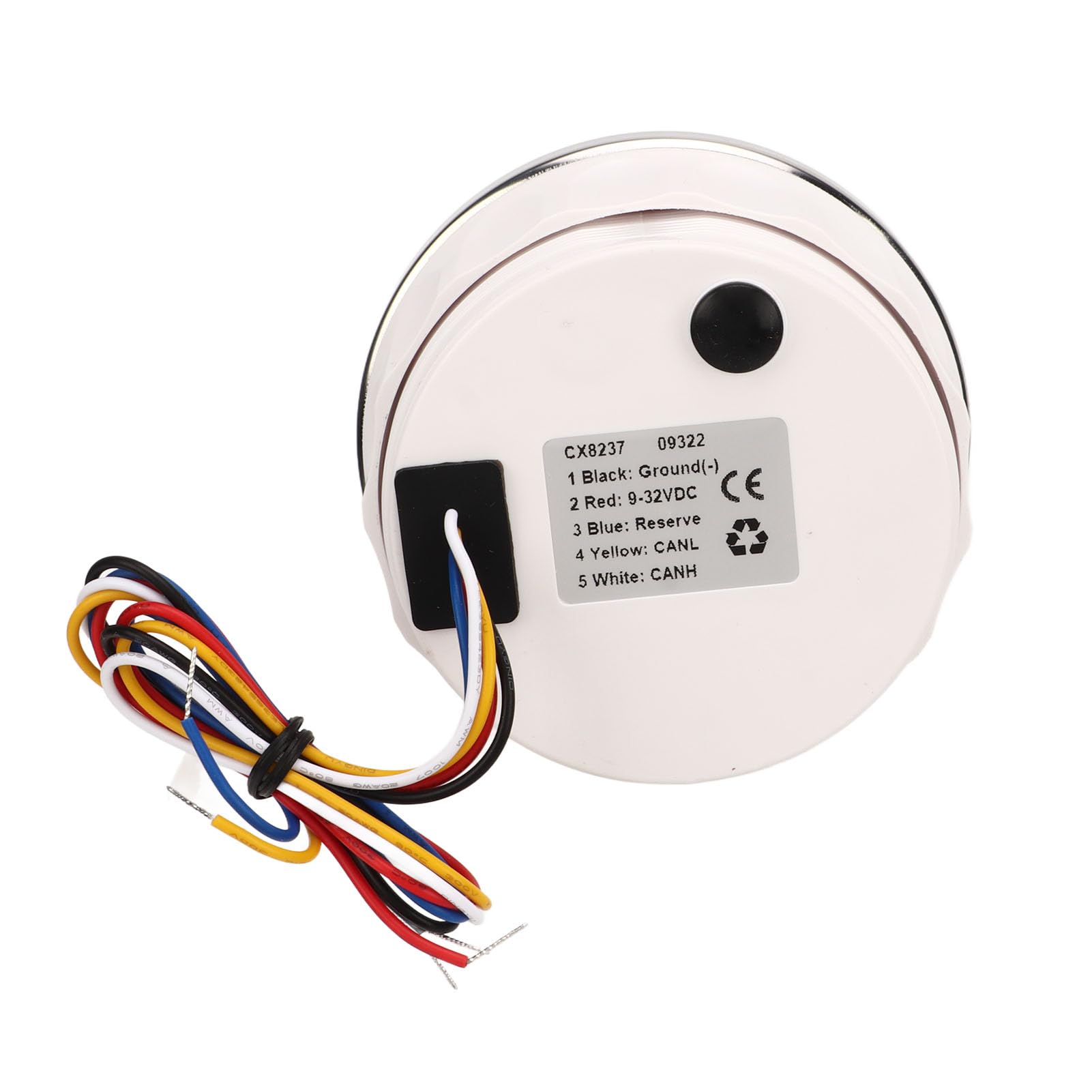 Medidor Digital 3 en 1 - Tacómetro de 85mm, Temperatura del Agua y Presión del Aceite - Luz de Fondo Roja 9-32V DC para RV, Barco, Yate