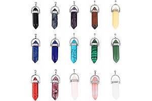 AUEAR Bullet Shape Crystal Stone Healing Pendants