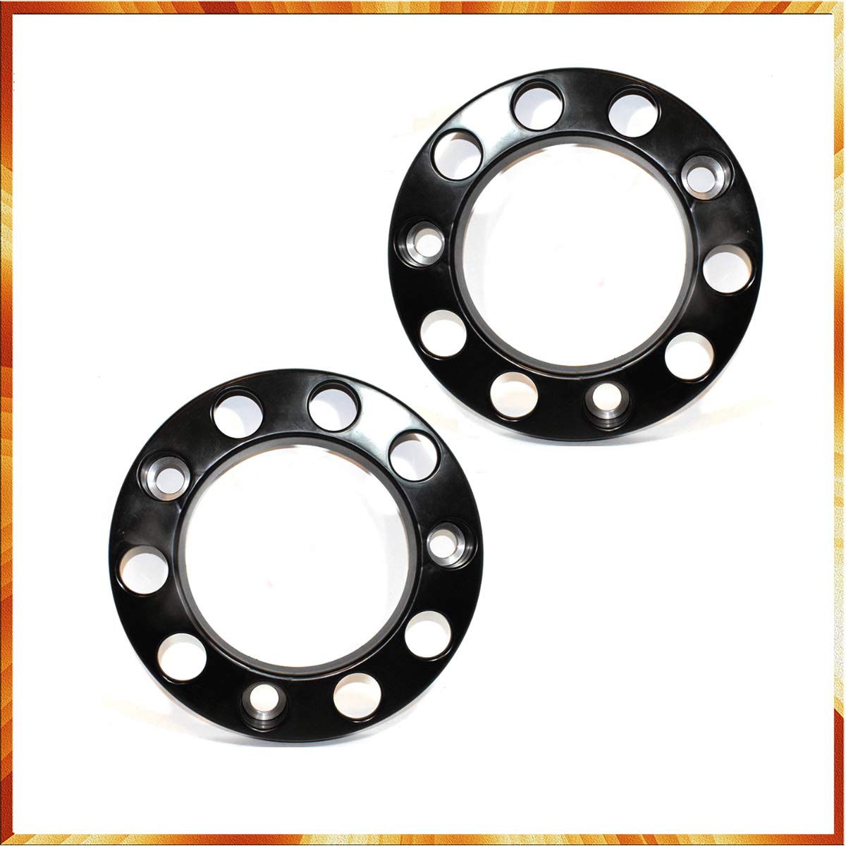 4 x Copricerchi da 22,5" in plastica, colore nero