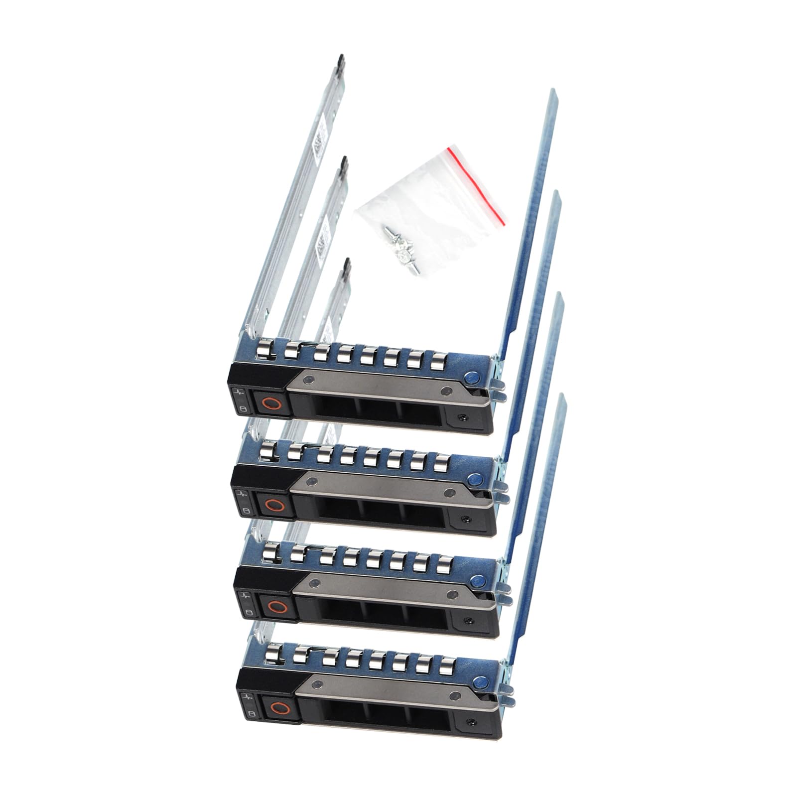 DXD9H 2,5'' Pouces Disque Dur Plateau Caddie 14Gen SAS/SATA Tray Caddy pour Dell PowerEdge R340 R440 R540 R640 R740 R740xd R840 R940 R6415 R7415 R7425 avec 4 vis