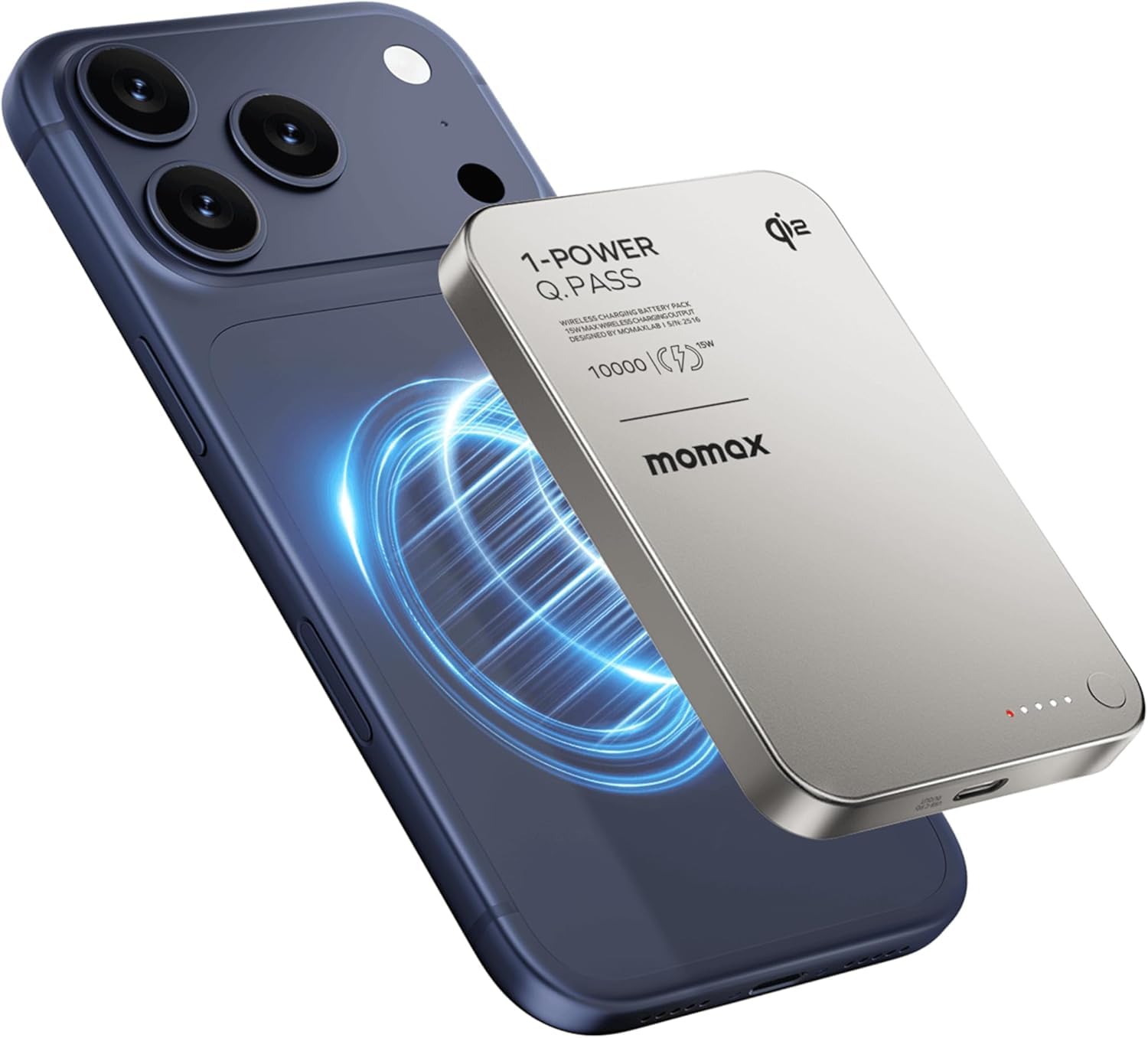 Amazon | MOMAX Qi2認証 10000mAh 15W急速充電 モバイルバッテリー