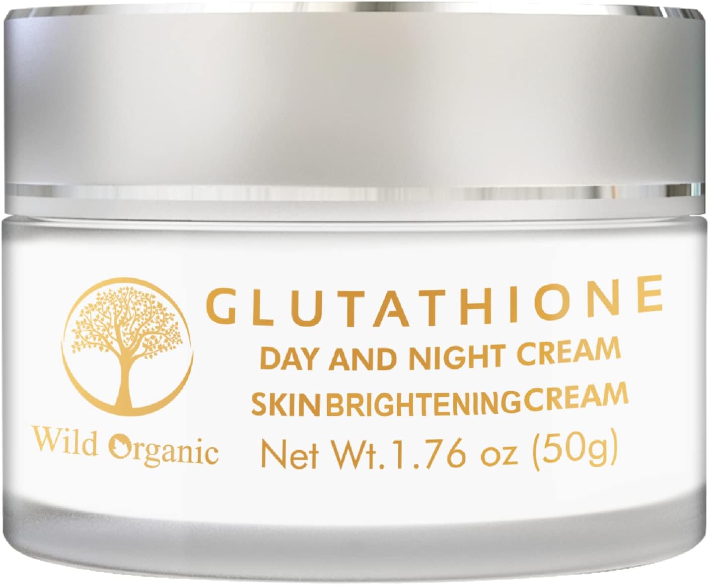 WILD ORGANIC L- Glutathione Day And Night Cream, For Skin Glow & Radiance, Soft & Sliky Skin | For Men & Women -50 Gm