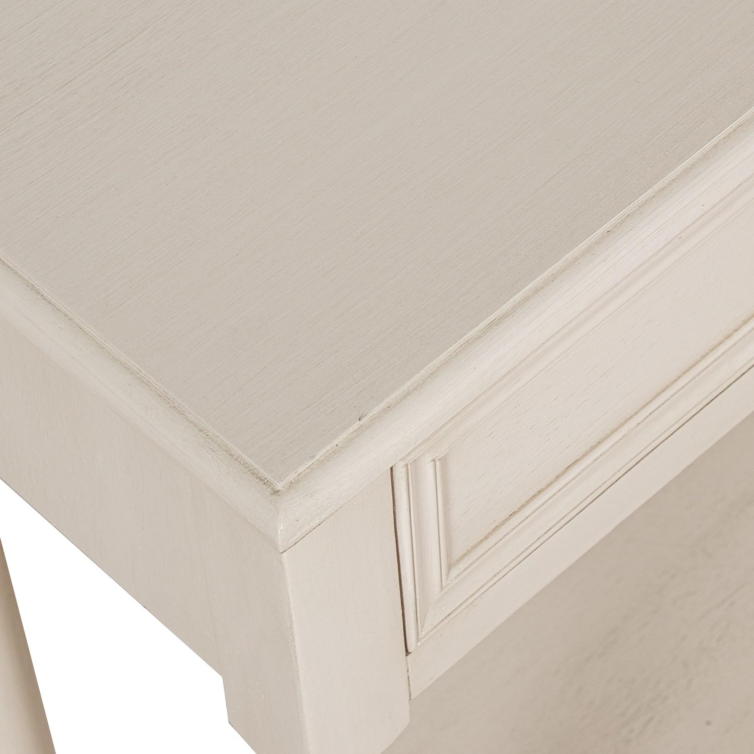 DRW Console Meuble Table d'entrée avec 2 tiroirs en Bois Beige 90 x 28 x 75 cm