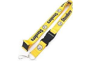 Aminco NFL Pittsburgh Steelers Team Lanyard, Stunning Gold Edition
