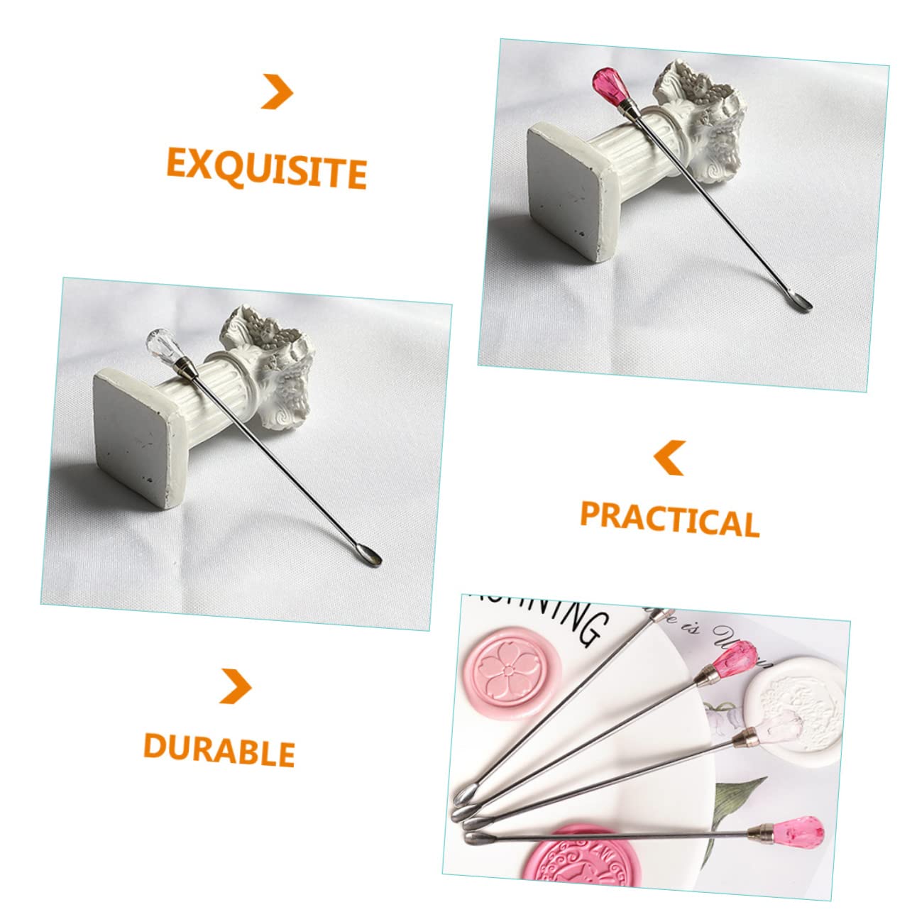 NAMOARLY Alloy Sealing Wax Stirrer 3 Pack for Melted Wax Sealing Creative Easy to Use