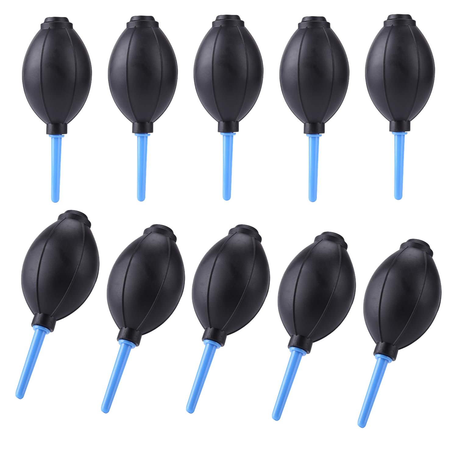 OTCRAFT10 Pack Soft Rubber Alcohol Ink Air Blower Dust Chips Camera Cleaner Craft Arts Painting Drawing Ink Black Blower Pump Hand Held Tool (15x5.5cm/6x2.2inch