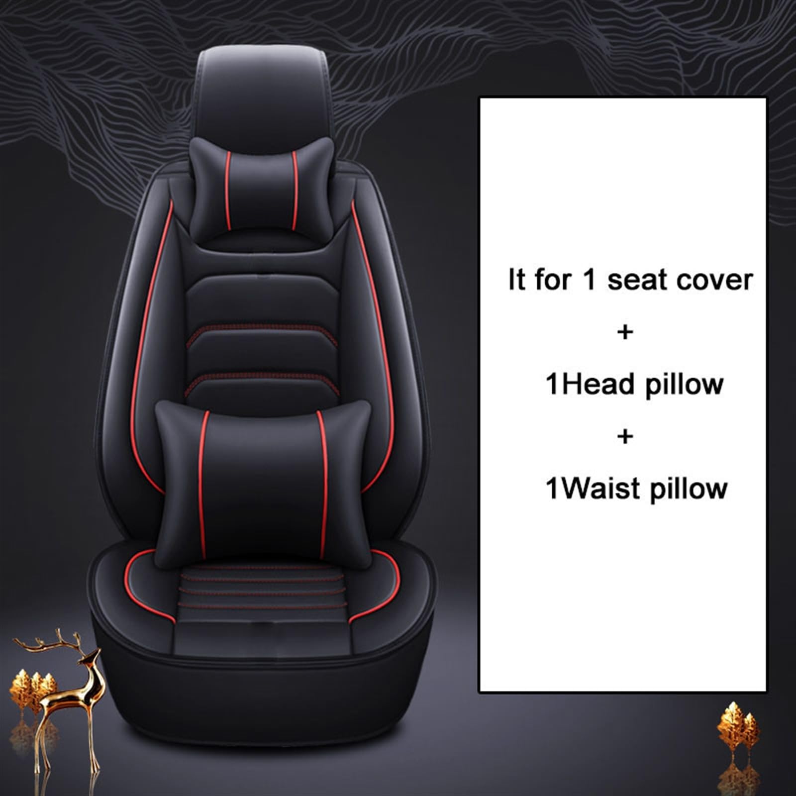 WILSEM Coprisedile per Auto Coprisedile Protettivo Impermeabile per Auto Accessori per Cuscino per Seggiolino Auto per Ford per Fusion Protezioni Sedili (Color : Luxury 5)