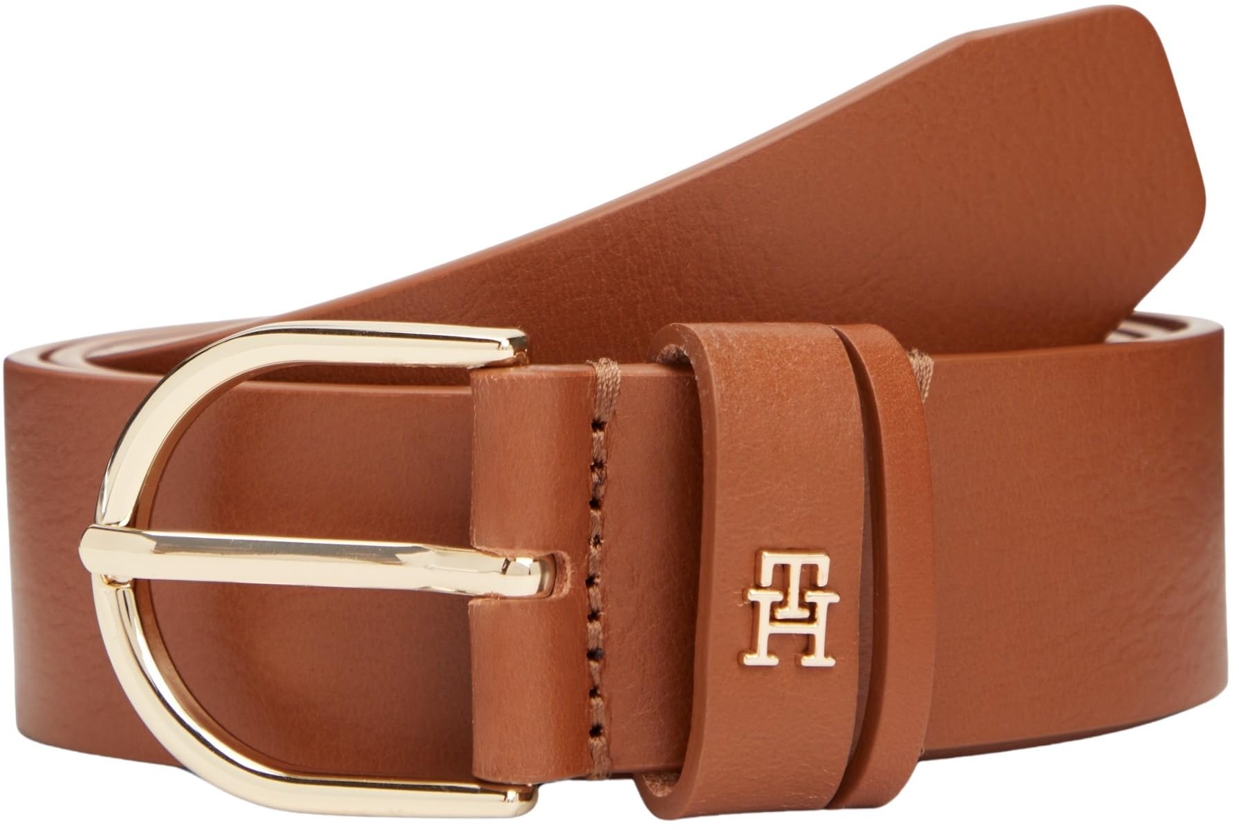 Tommy Hilfiger Women's Essential Effortless 3.5 AW0AW17757 Adjustable Belt, BROWN, 85