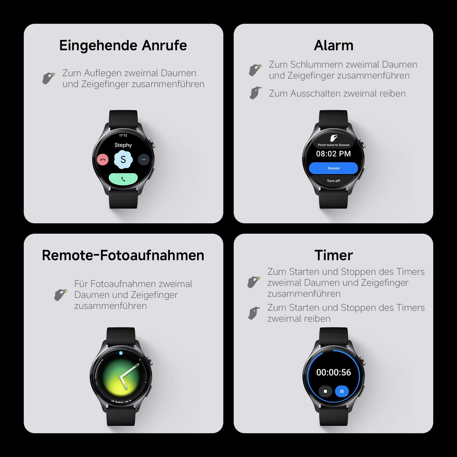 XIAOMI Watch 5 Smartwatch 47mm, Google Wear OS, NFC-Zahlung, KI mit Gemini, 1,54” Display, bis zu 6 Tagen Akkulaufzeit, GPS-Fitness-Tracking, Gestensteuerung, Bluetooth, Nur für Android, Grün