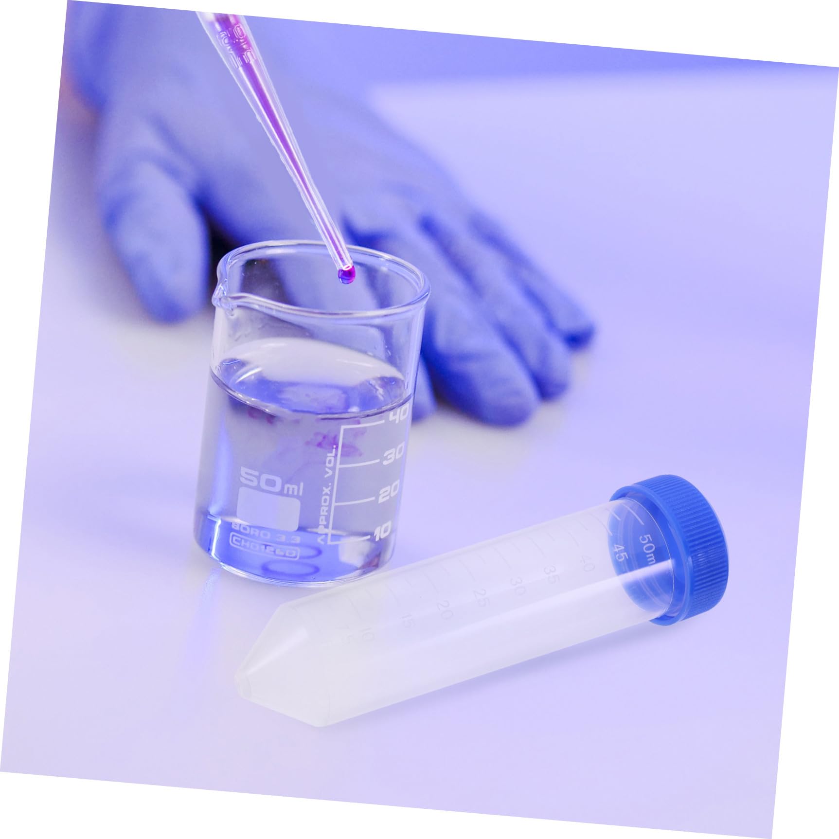 UKCOCO 25 STÜCKE 50 ml Spitzkopf Zentrifugenröhrchen Graduierte Mikrozentrifugenröhrchen mit Schraubverschluss Labor Probe Liefern