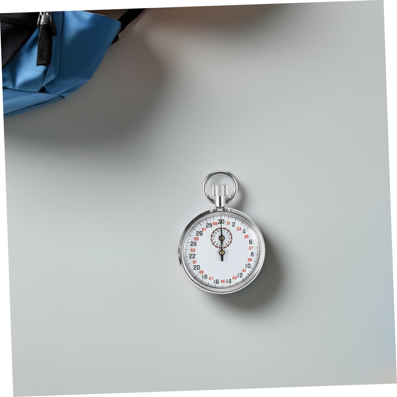 WOONEKY Mechaniczny Stoper Metalowy Sekund Do Eksperymentów Fizycznych Precyzyjny Timer Do Sportu i Nauki Trwały Przenośny Stoper dla Nauczycieli i Uczniów