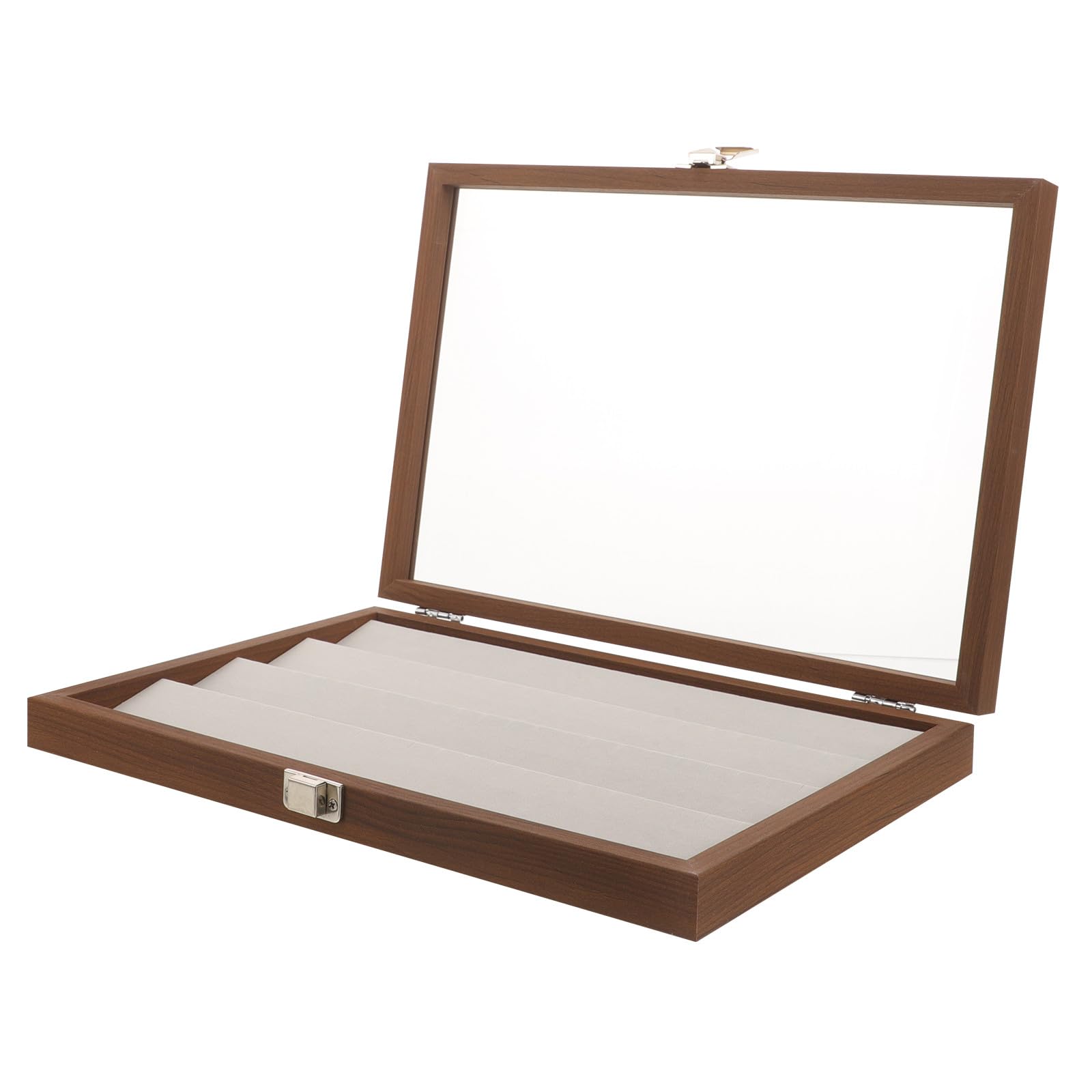 Healvian Boîte à Bijoux en Bois pour Bagues et Bijoux, Khaki