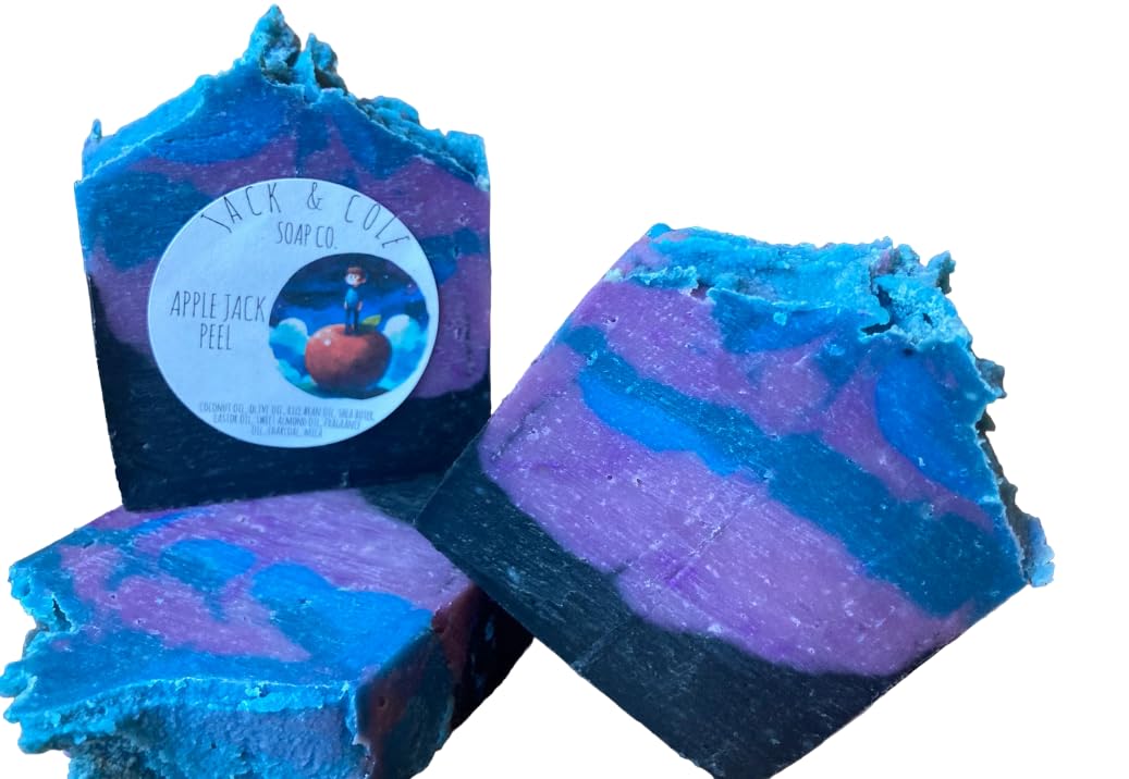 Applejack peel sky landscape soap bar vegan, palm oil free sustainable soap bar great for gifting stocking stuffer