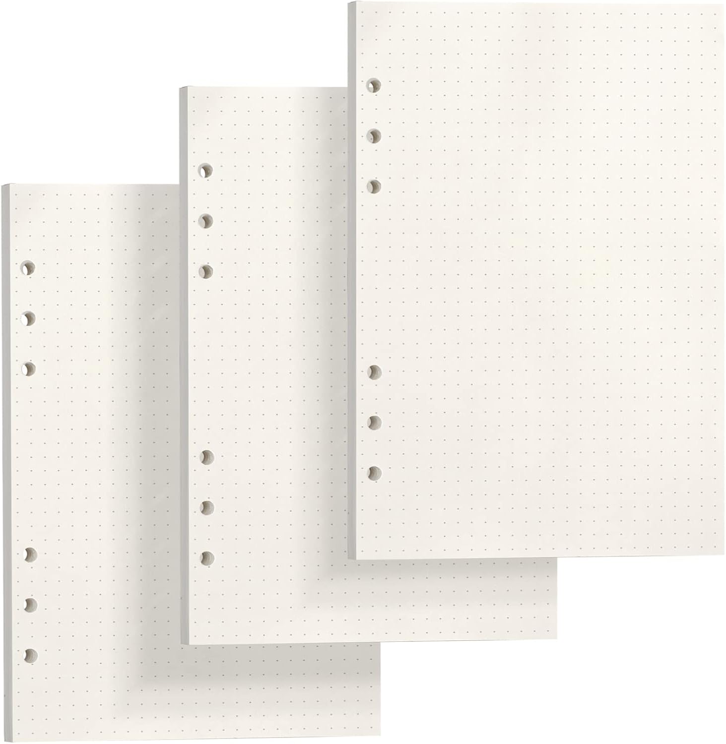 Verzameling Van Vector Vellen Gelinieerd Papier Met Rand Geïsoleerd Op