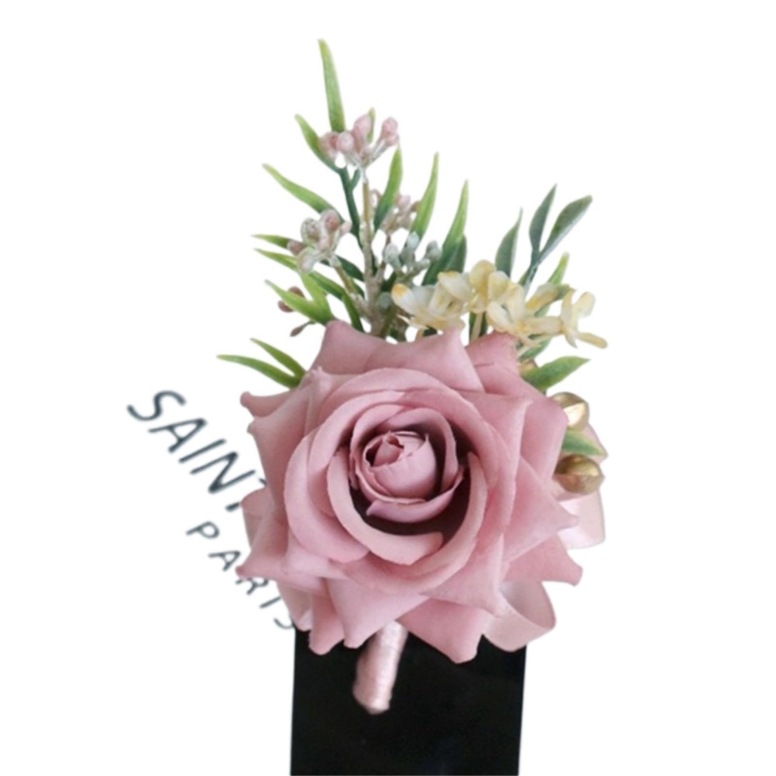 GHHZML Boutonniere Simulated Floral Corsage Bride Brooch Pin Artificial Flower Silk Wedding Boutonnieres Calla Lily Groom