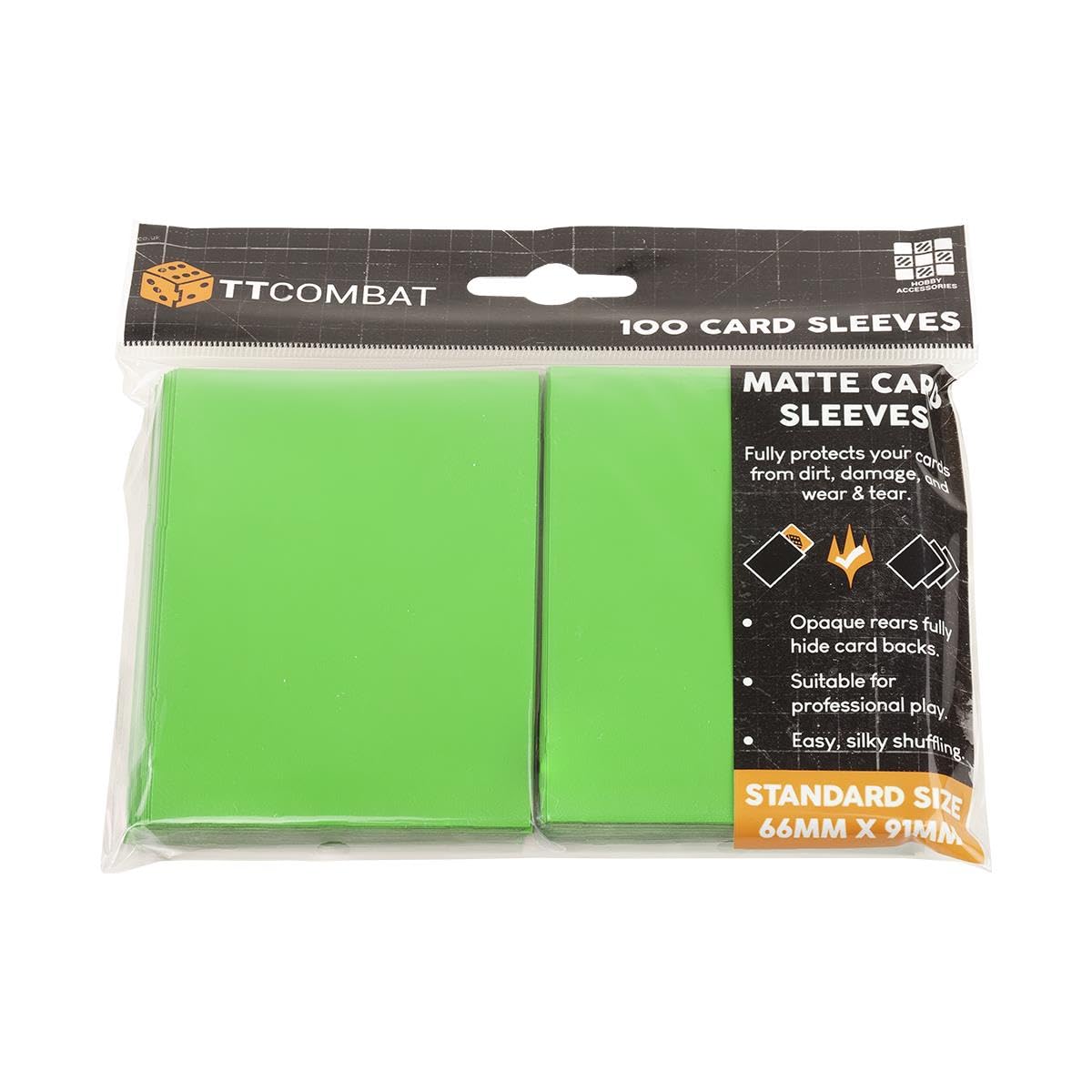 TTCombat 100 Standard Card Game Sleeves - Light Green - TTHC-012