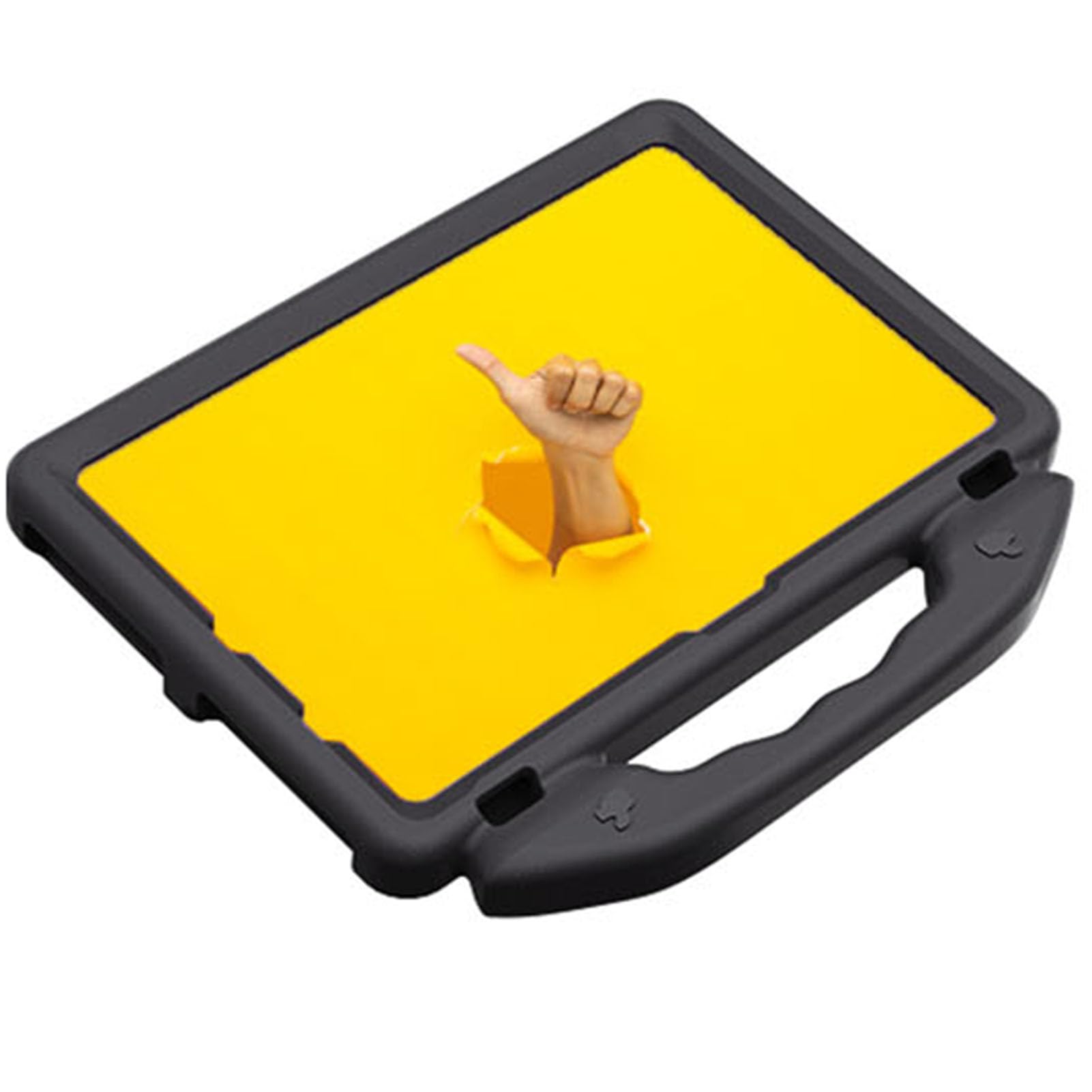 Generic Custodia Protettiva Antiurto con Manico Pieghevole a 360 Gradi per HD10 2021 2023, Supporto Tablet Antigoccia per Appassionati di Lettura, Materiale EVA (BLACK)
