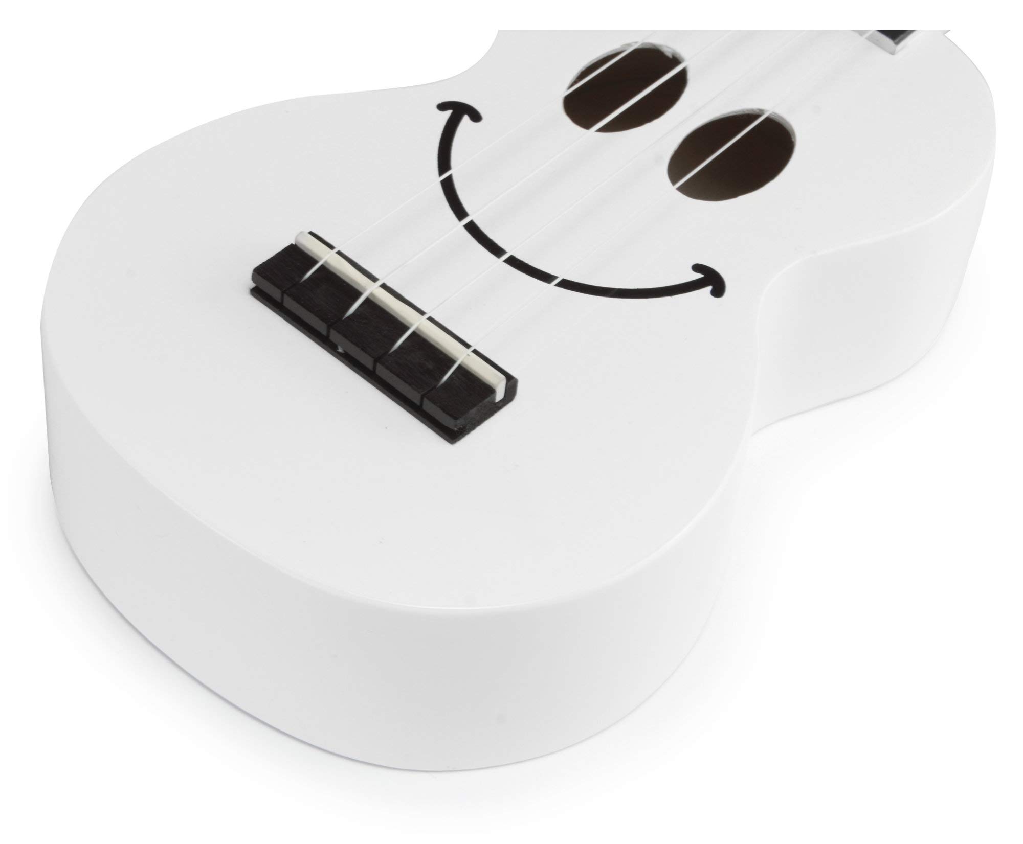 Mahalo Smiley Series - Sopran Ukulele - White, U/SMILE WT