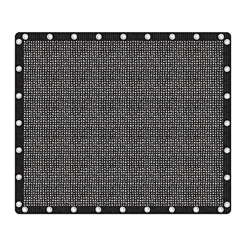 VICLLAX Shade 40% Fabric Sun Shade Cloth Privacy Screen with Grommets for Patio Garden Pergola Cover Canopy 10x12 FT, 80GSM Black Cover