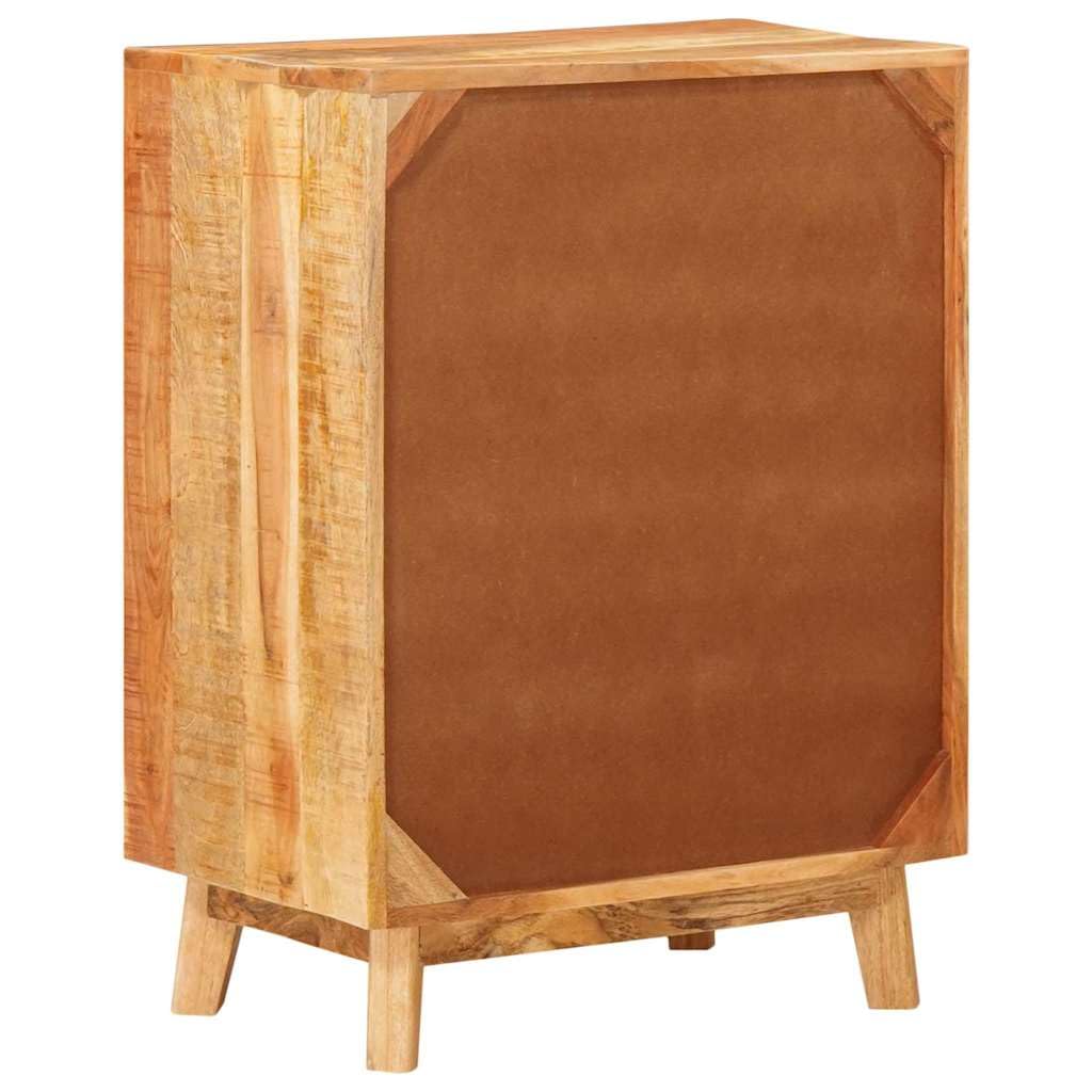 Armadietto in legno massiccio di mango, marrone, 55 x 35 x 75 cm
