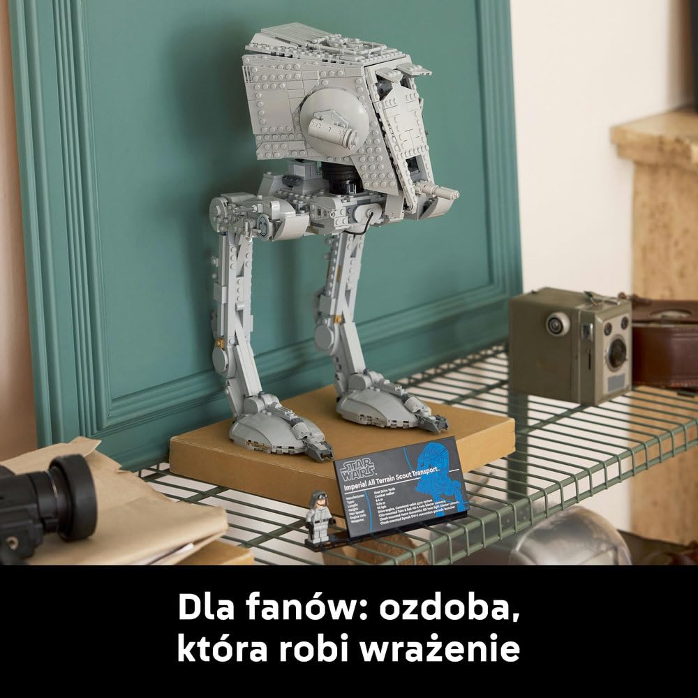 LEGO Star Wars Maszyna krocząca AT-ST 75417 | Pojazd z Gwiezdnych Wojen, kolekcjonerski zestaw klocków dla dorosłych, prezent dla fana Star Wars, seria UCS, 1513 elementów