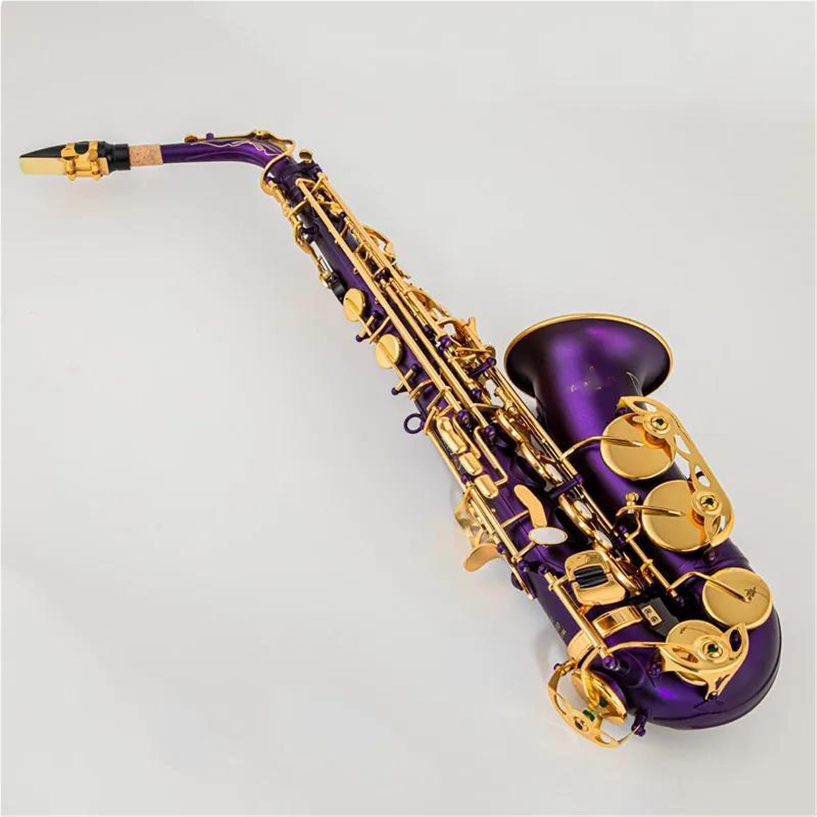 Stary saksofon altowy Instrument dęty drewniany Unikalny matowo powlekany rzeźbiony Es dur z futerałem Dostępny w kolorze czarnym i fioletowym Saksofon(PURPLE)