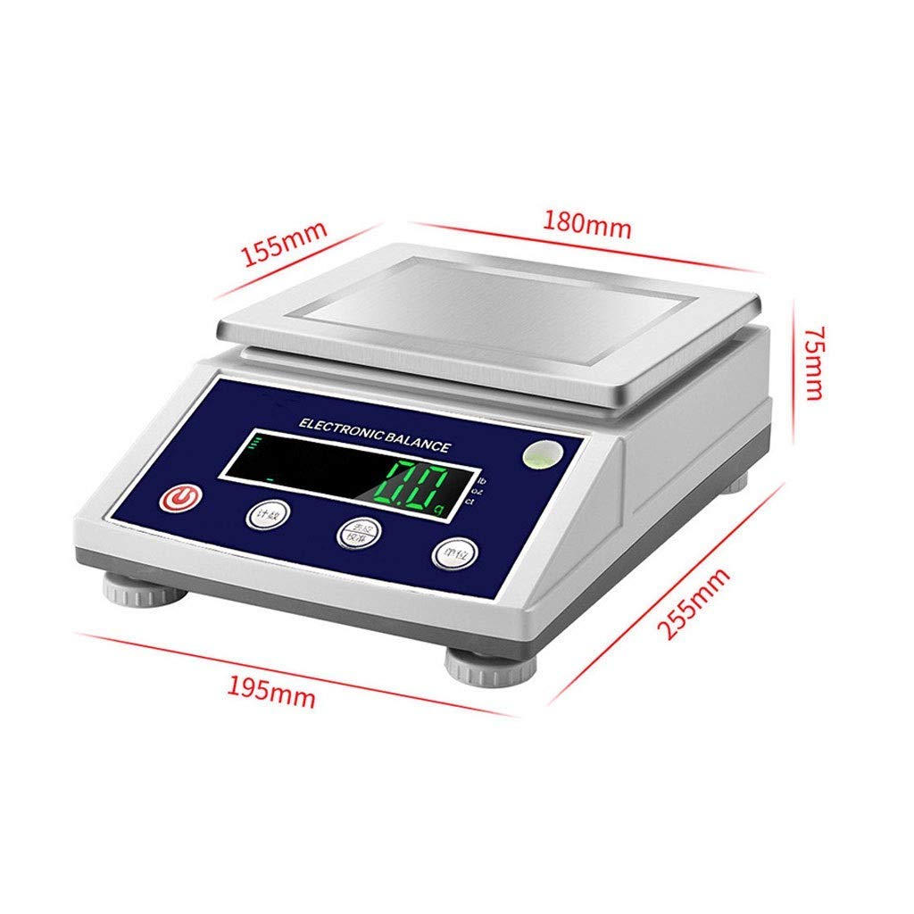 Balance électronique numérique Portable de Haute précision (0,01 g) pour l'industrie de la joaillerie et l'or, avec Fonction expérimentale multifonctionnelle.,3000g/0.01g