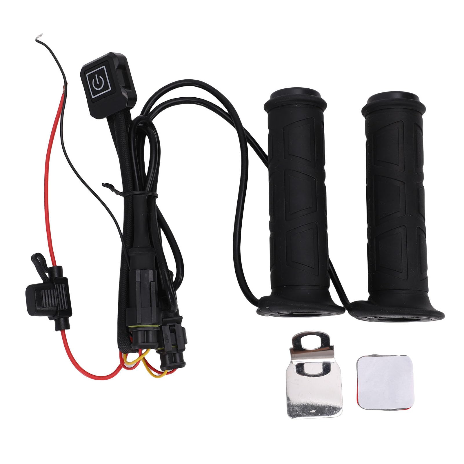 Manopole Riscaldate ATV UTV, Manopole Riscaldate ATV Antiscivolo Impermeabili e Scaldapollice, Maniglia Riscaldata Elettrica a 3 Temperature per Manubri Moto ATV 12V 22mm