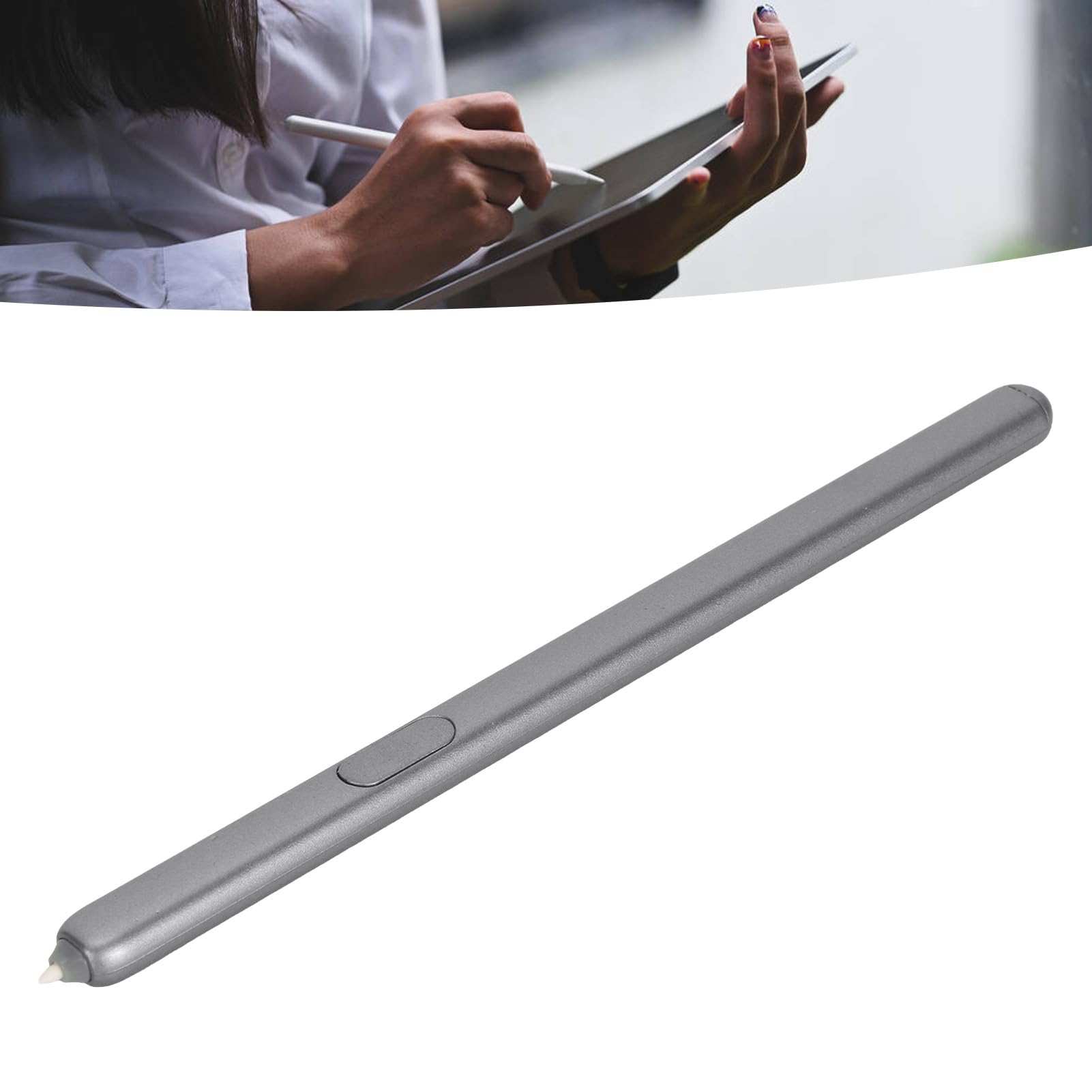 Matita Stilo, Lunga Durata 2 Pezzi Penna Stilo Risposta Rapida Leggera con 5 Punte per Tab S6 SM‑T860 SM‑T865 (Grigio)