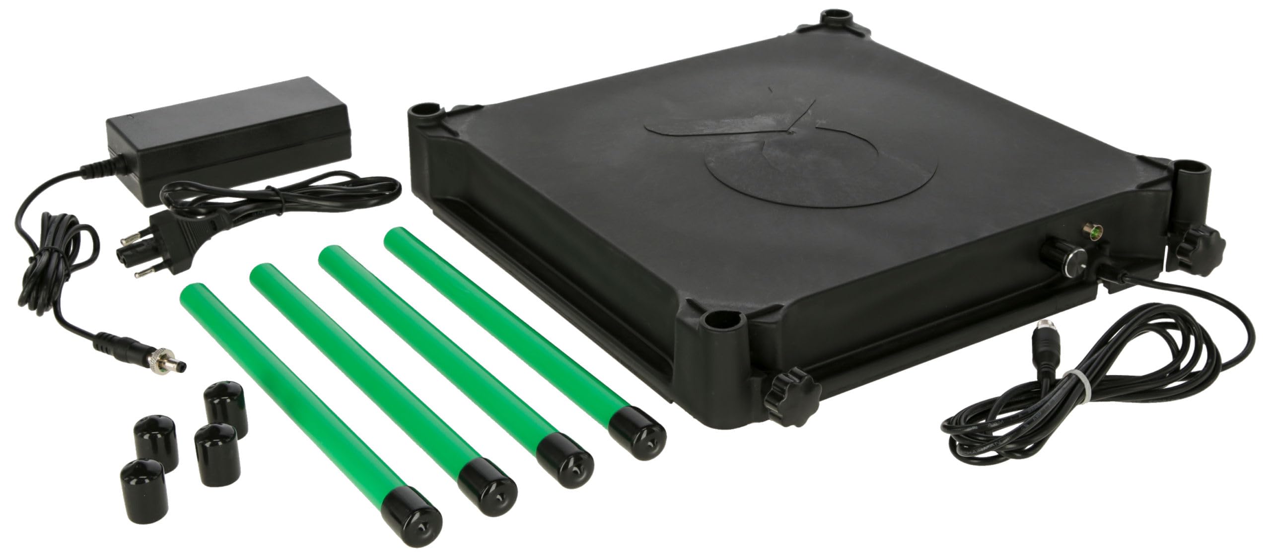 Kerbl Hobbyfarming Plato Calentador para Pollitos CosyHeat, Placa calefactora, Negra, Verde, 30x30cm, plástico, Pollitos, termostato Integrado, Ahorro de energía