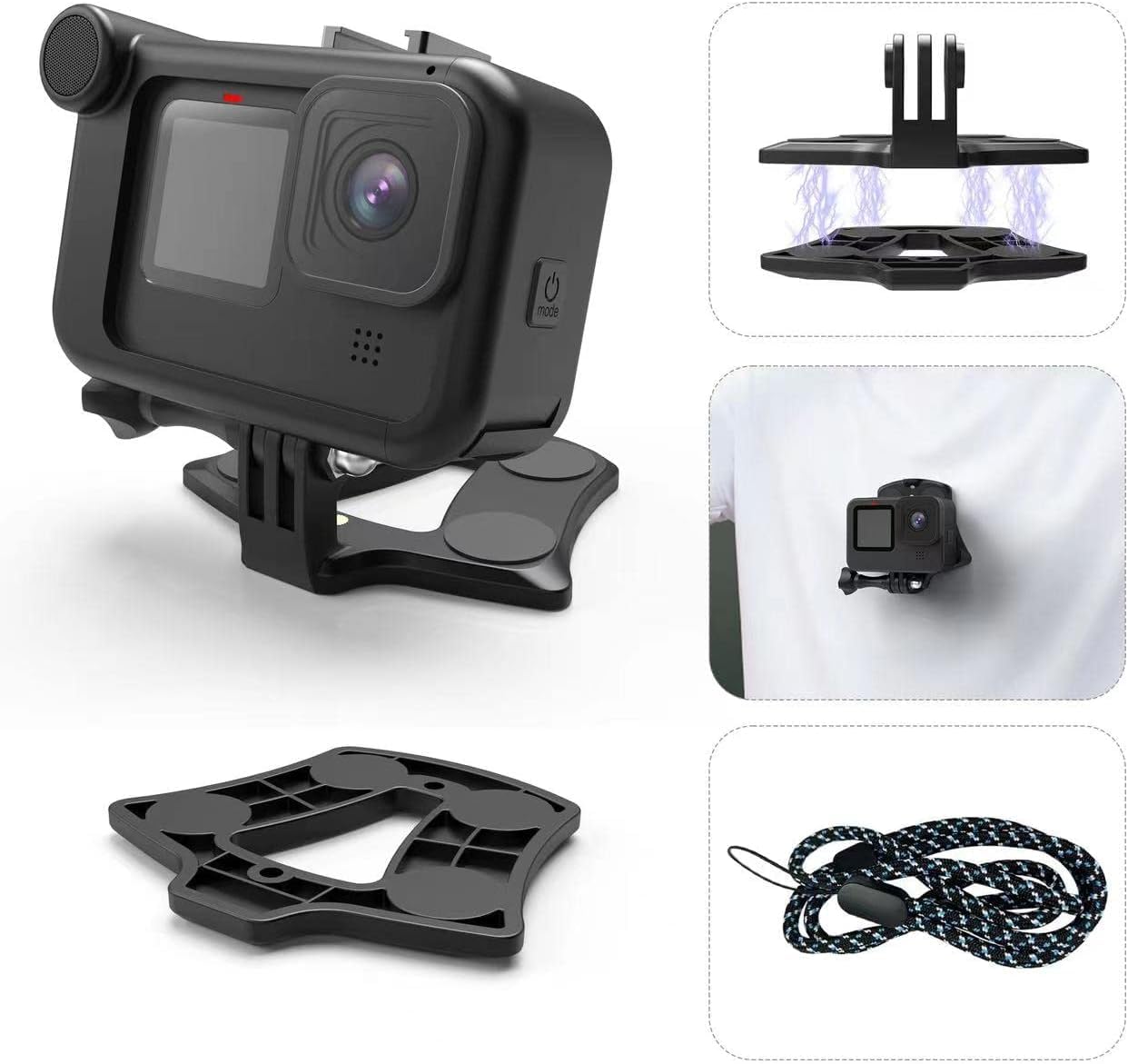 Amazon | 【ActyGo】 マグネットマウント GoPro用アクセサリー  