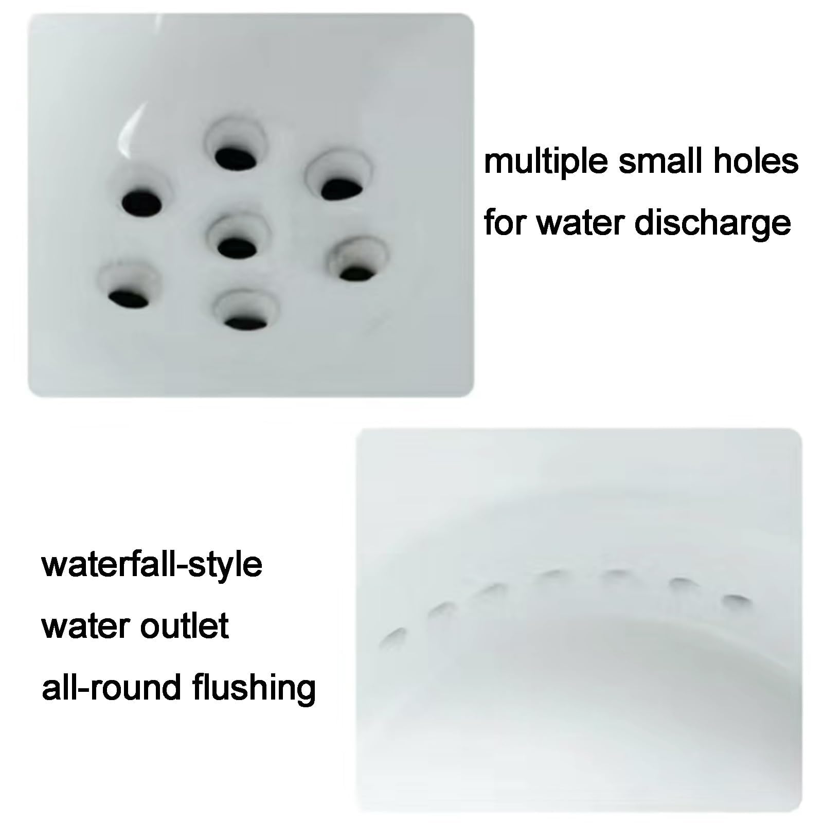 Orinal blanco montado en la pared para hombre con sensor de descarga fuerte de 72 cm de altura, ideal para el hogar y baños públicos, diseño eficiente de ahorro de agua